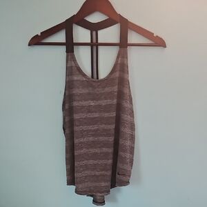 Nike Grey And Black Dri Fit Backless Tank Top